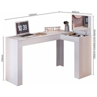 Escrivaninha Penteadeira em L com Porta Objetos 135cm Jade Belaflex Branco - Design Moderno e Funcional - imagem 3