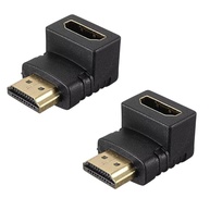 Adaptador HDMI 90 Graus L (Kit 2 Unidades) - Conexão Perfeita para 4K Ultra HD - imagem 1