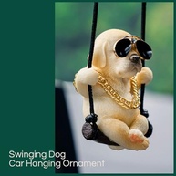 Pingente Labrador Carro Floruit: Acessório Divertido e Charmoso para Espelho Retrovisor - imagem 5