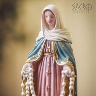 Sacro Imagem Nossa Senhora das Lágrimas 20cm em Resina Importada - Decoração e Fé - imagem 4