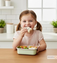 Lancheira Bento Box Nuvem 550ml Twibex - Compartimentos Práticos e Antivazamento - imagem 4