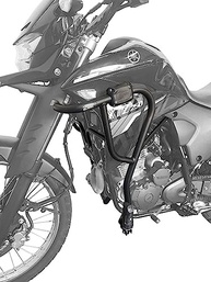 Protetor de Carenagem e Pedaleira Preto Fosco para Lander 250 (2019-2023): Segurança e Estilo Incomparáveis! - imagem 3
