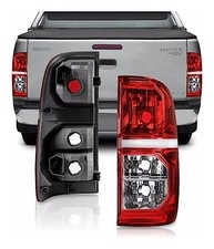 Par Lanterna Traseira Hilux SRV 2012-2015 Bicolor - Lente Lisa Acrílico - imagem 2