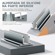 Suporte Vertical para Notebook e Laptop de Mesa Dock em Liga de Alumínio com Design Moderno - imagem 5