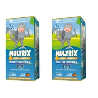 KIT 2X MULTRIX Xarope Infantil com Vitaminas de A a Z - 120ml Cada | Sabor Laranja Natural - imagem 1