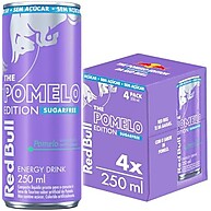 Red Bull Pomelo Sem Açúcar: 4 Latas 250ml - imagem 2