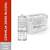Budweiser Zero Álcool: Pack 8 Latas 350ml - Sabor Sem Culpa! - imagem 3