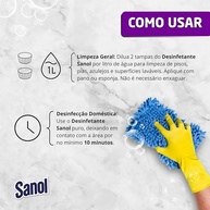 Sanol Desinfetante Líquido Lavanda 5L - Potente Desinfecção com Fragrância Agradável - imagem 5