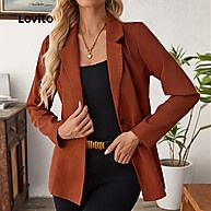 Lovito Blazer Casual Liso Feminino LBL23449 - imagem 2