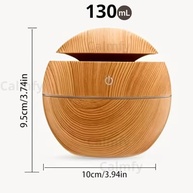 Umidificador de Ar Difusor de Aromas Ultrassônico 130ml com Luz LED - Ambiente Relaxante e Saudável - imagem 3
