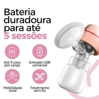 Bomba de Tirar Leite Elétrica Portátil com Tela LED | 2 Modos, 9 Níveis de Sucção, Silenciosa e com Protetor de Silicone - imagem 4