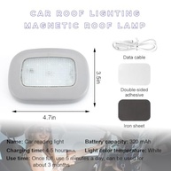 Luz de Teto LED Magnética para Carro: Iluminação Sem Fio e Recarregável USB - imagem 3