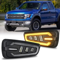 Luz de Neblina LED DRL Âmbar e Branca para Ford F150 Raptor 2010-2014: Estilo e Segurança Inovadores - imagem 2