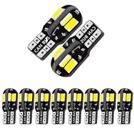 Kit 10 Lâmpadas T10 W5W 8 LEDs Canbus Branca 12V - Iluminação Premium - imagem 1