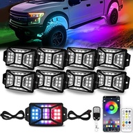 Rock Lights RGB 168 LEDs 5 Lados: Iluminação Off-Road Inteligente e à Prova d'Água - imagem 2
