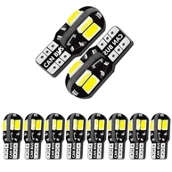 Kit 10 Lâmpadas T10 W5W 8 LEDs Canbus Branca 12V - Iluminação Premium - imagem 2