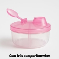 Kit 2 Porta Leite em Pó Multiuso 3 Compartimentos 50ml - Ideal para Bebês, Café e Snacks - imagem 3