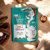 Leite de Coco em Pó Santo Óleo: Sabor Tropical Puro 200g - imagem 4
