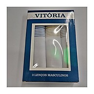 Lenço de Algodão Vitoria: Conforto em 3 Unidades - imagem 1