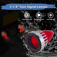 Pacote 2 Capas Lente Seta Moto Harley 9.5cm Vermelha - Estilo e Segurança - imagem 5