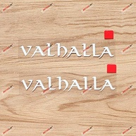 Adesivo Valhalla Lettering Odin Viking - Vinil Premium (2 Unidades) - imagem 2