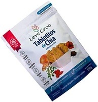 Biscoito salgados sem glúten Leve Croc Tabletitos de Chia 120g - imagem 1
