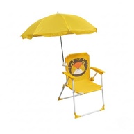Cadeira de Praia Infantil com Guarda-Sol | Estampas Divertidas | Leve e Dobrável (Azul/Tubarão) - imagem 3