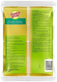 Scotch-Brite 3M Esponja Multiuso Leve 4 Pague 3 - Limpeza Poderosa e Duradoura - imagem 3