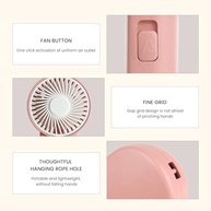 Mini Ventilador Portátil Pessoal com Bateria Recarregável - Leve, Silencioso e Ideal para Viagens e Escritório - imagem 5