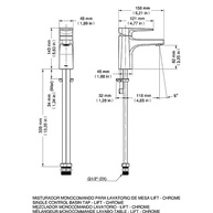 Misturador Monocomando para Lavatório de Mesa Lift Docol - Design Moderno com Tecnologia ColdStart - imagem 4