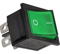 Chave Interruptor Liga Desliga Gangorra KCD4-201N com LED Verde - Controle Essencial - imagem 3