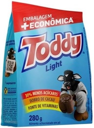 Achocolatado em Pó Light Toddy Pacote 280g Embalagem + Econômica - imagem 1