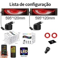 Devil Eyes Light Flexível: Placa LED Programável para Carro com Cores Vibrantes e Controle via App - imagem 3
