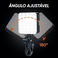 Ring Light LED 6000K para Selfie e Vídeo: Iluminação Profissional com Clipe Ajustável - imagem 4