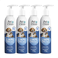 Limpa Orelha Pet Clean 100g: Kit com 4 Unidades para Cães e Gatos - imagem 1