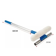 Rodo Limpa Seca Vidros Multiuso com Esfregão 25cm - Cabo de Alumínio 60cm para Limpeza Profissional - imagem 3