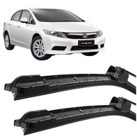 Par de Palhetas Limpador Para-Brisa Civic 2012-2016 Silicone Gancho - imagem 1