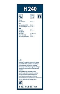Palheta Limpador Para-Brisa Traseira Bosch Rear H240 - Segurança e Visibilidade Superior - imagem 3
