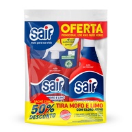 Combo Limpador Tira Mofo e Limo Saif com Cloro Ativo - 500ml Gatilho + Sachê - imagem 1