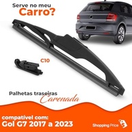 Palheta Limpadora Para-Brisa Traseiro Vigia Gol G7 2017-2023 - Silicone Carenada 10 Polegadas - imagem 4
