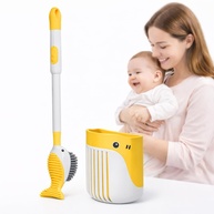 Escova Sanitária com Design de Baleia e Suporte Moderno - Limpeza Higiênica e Estilo Divertido para Banheiro - imagem 1