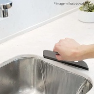 Rodinho de Pia Preto Compacto em Silicone - Limpeza Eficiente e Sem Riscos para Cozinha e Bancada - imagem 4