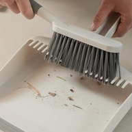 Kit Pá e Escova de Limpeza Bege - Flow | Cerdas Macias e Design Ergonômico - imagem 5