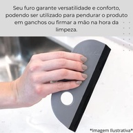 Ou Rodo para Pia Compacto Preto - Linha Trium | Limpeza Fácil e Organizada - imagem 5
