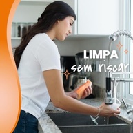 Scotch-Brite 3M Esponja para Louças Delicadas - 3 Unidades Laranja | Limpeza sem Arranhões - imagem 5