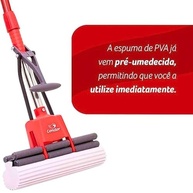 Kit Limpeza Completo com Vassoura Varre Muito, Mop Autolimpante, Rodo 30cm e Pá Caçamba - Tudo em um Só! - imagem 3