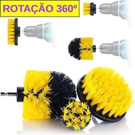Kit 3 Escovas Rotativas para Furadeira - Limpeza Profunda em Rejuntes, Pneus e Carpetes - imagem 3