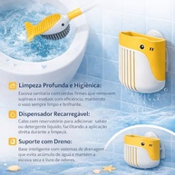 Escova Sanitária com Design de Baleia e Suporte Moderno - Limpeza Higiênica e Estilo Divertido para Banheiro - imagem 4