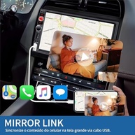 Central Multimídia FINYQBET 1DIN 7" com Mirror Link, Bluetooth e Câmera de Ré - iPhone/Android - imagem 5