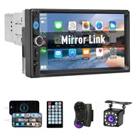 Central Multimídia FINYQBET 1DIN 7" com Mirror Link, Bluetooth e Câmera de Ré - iPhone/Android - imagem 1